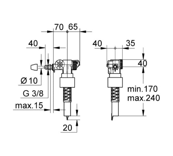 Наполнительный клапан grohe 37095000