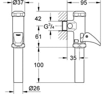 Автоматическое смывное устройство для унитаза grohe