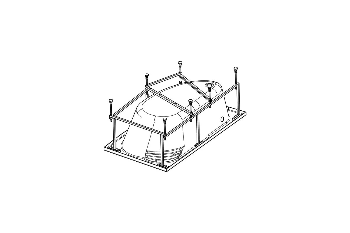 Монтажный комплект для ванны Roca MERIDA 170х100 00046084 - выгодная ...