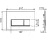 Кнопка смыва AlcaPlast M57-GM-M GUN METAL-мат 335699 00335699 2