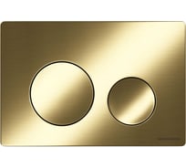 Кнопка смыва Ceramicanova Balance, клавиши Circle, цвет брашированное золото, арт. CN12-001BG