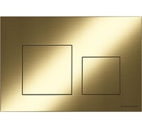 Кнопка смыва Ceramicanova Balance, клавиши Square, цвет брашированное золото, арт. CN12-002BG