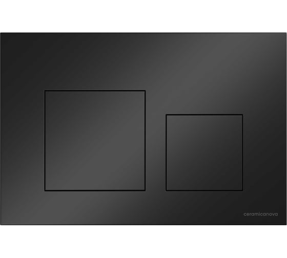 Кнопка смыва Ceramicanova Balance, клавиши Square, цвет черный матовый, арт. CN12-002MB