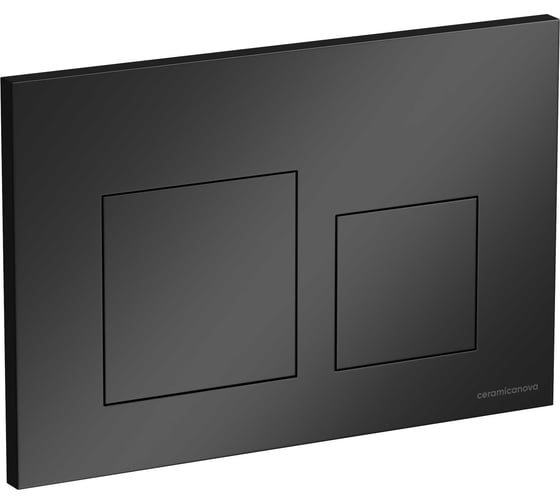 Кнопка смыва Ceramicanova Balance, клавиши Square, цвет черный матовый, арт. CN12-002MB