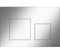 Кнопка смыва Ceramicanova Balance, клавиши Square, цвет хром матовый, арт. CN12-002M
