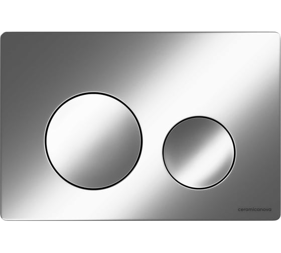 Кнопка смыва Ceramicanova Balance, клавиши Circle, цвет хром матовый, арт. CN12-001M 1