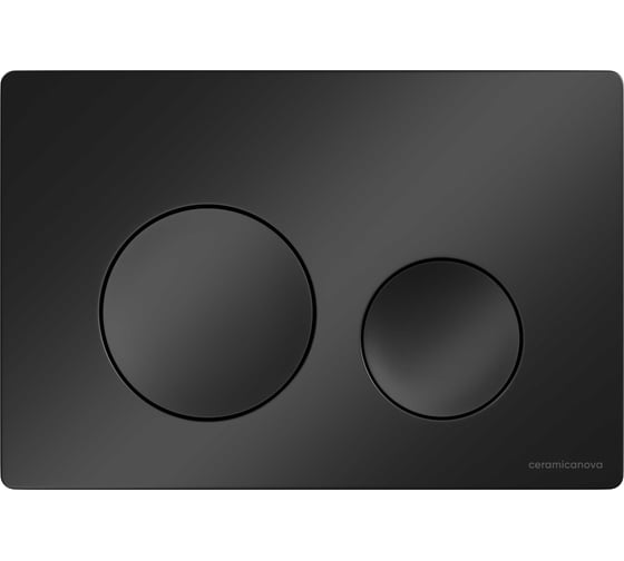 Кнопка смыва Ceramicanova Balance, клавиши Circle, цвет черный матовый, арт. CN12-001MB 1