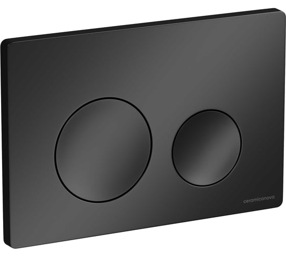 Кнопка смыва Ceramicanova Balance, клавиши Circle, цвет черный матовый, арт. CN12-001MB