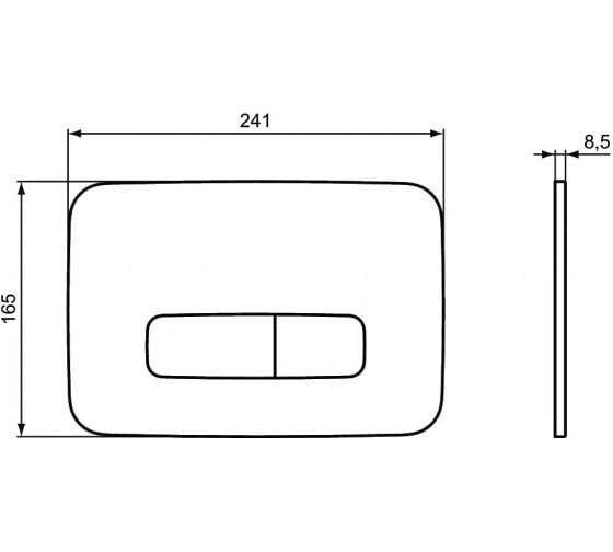 Механическая панель смыва Ideal Standard R0123A6 OLEAS M3 черная УТ003904