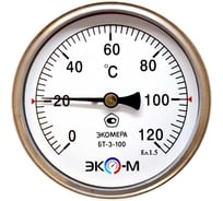 Термометр коррозионностойкий ЭКО-М ЭКОМЕРА БТ-3-100, 120С, L=100 БТ-3-100-120С-L100