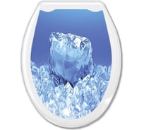 Жесткое сиденье для унитаза Океан Кристалл белое 104-406-11