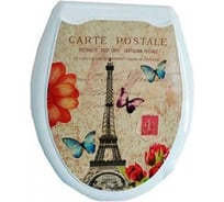 Жесткое сиденье для унитаза Океан Париж белое 104-406-14