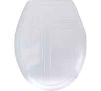 Жесткое сиденье для унитаза Океан Бантик белое 1/10 104-404-00-01