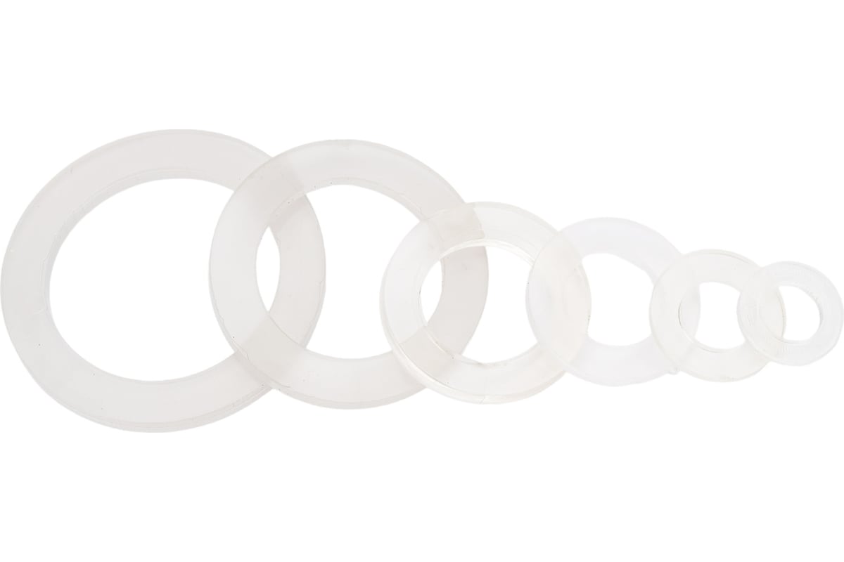 Набор прокладок MasterProf Сантехник №3 ПВХ 6 шт ИС.131417 - выгодная ...