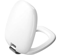Сиденье VitrA PlurAl металлические петли, с верхним креплением, soft, бел/хром 126-003-009