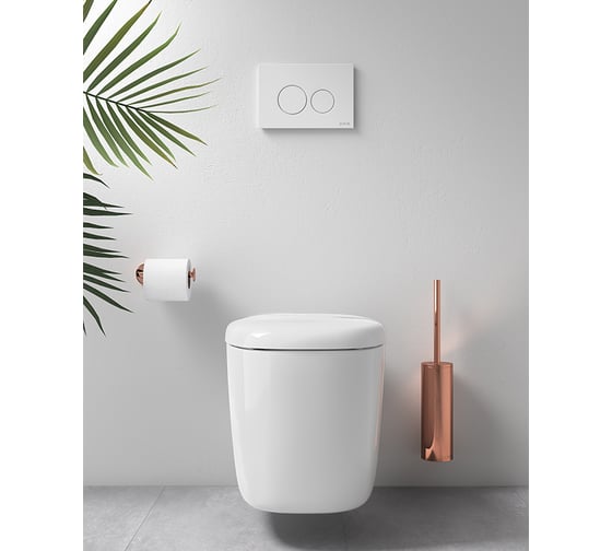 Сиденье VitrA PlurAl металлические петли, с верхним креплением, soft, бел/хром 126-003-009