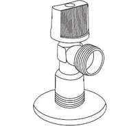 Шаровый угловой кран для подключения приборов Royal Thermo OPTIMAL 1/2х1/2 " НС-1012824