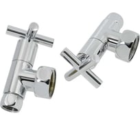 Кран угловой для полотенцесушителей SANTERA комплект STWHV112cross