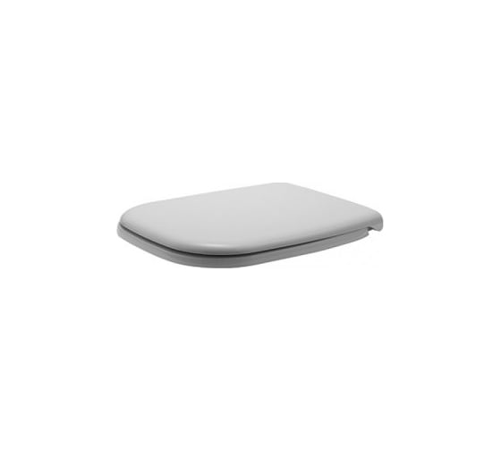 Крышка-сиденье Duravit D-CODE с микролифтом, петли хром 006739 00 00