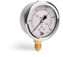 Манометр гидравлический виброустойчивый радиальный УРДЮГА D63 мм 0-100 bar 1/4BSP TP МГВР100