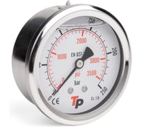 Манометр гидравлический виброустойчивый осевой УРДЮГА D63 мм 0-250 bar 1/4BSP TP МГВО250