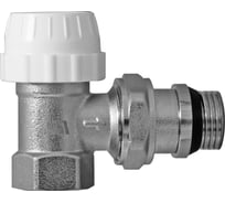 Кран для радиатора 3/4" угловой верхний под термоголовку латунный никелированный Millennium RKTU3434