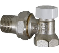 Кран для радиатора 3/4" угловой нижний латунный никелированный Millennium RKUN3434