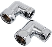 Соединение угловое для полотенцесушителя Millennium 3/4" х 1/2" внутренняя резьба- внутренняя резьбя (пара) SPUF3412