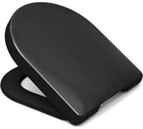 Сиденье HARO Taormina, с микролифтом, быстросъёмное, верхний крепеж, дюропласт, черное 536824