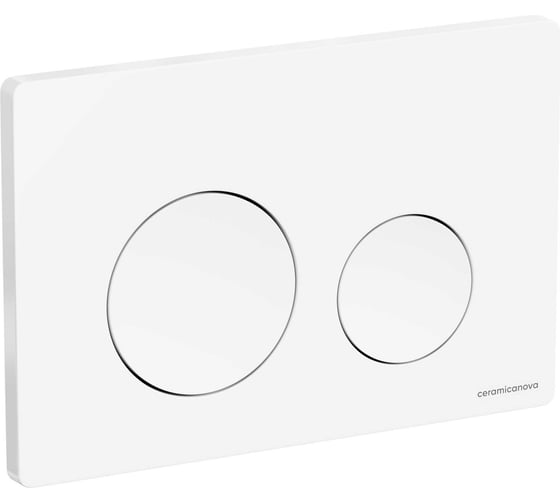 Кнопка смыва Ceramicanova Balance, клавиши Circle, цвет белый глянцевый, арт. CN12-001W