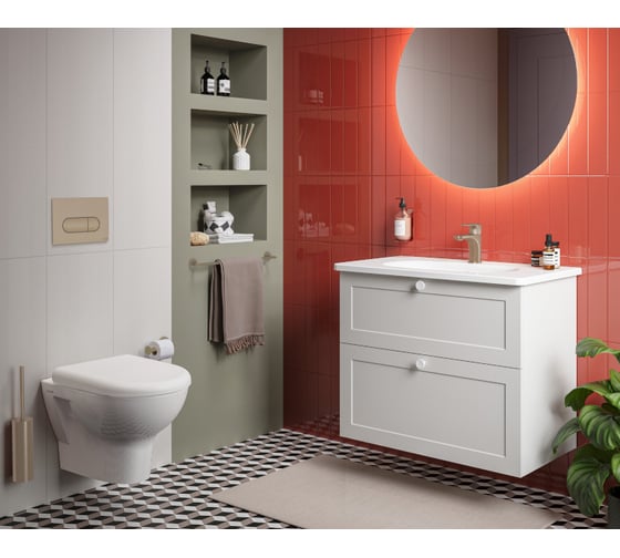 Панель смыва Vitra Root Round, никель 740-2295