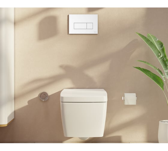Панель смыва Vitra Root SquAre, белая 740-2300