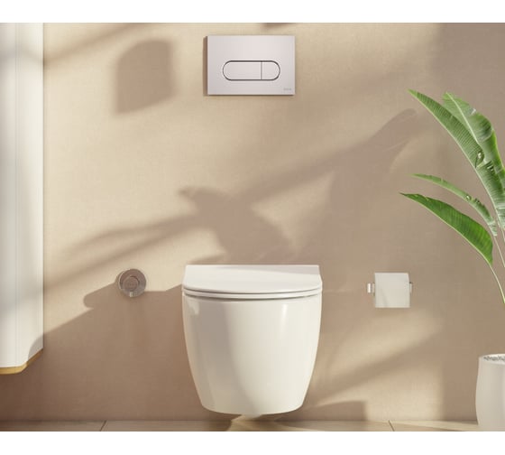 Панель смыва Vitra Root Round, хром 740-2280