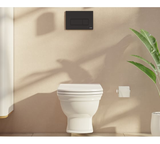 Панель смыва Vitra Root SquAre, мат. черн. 740-2311