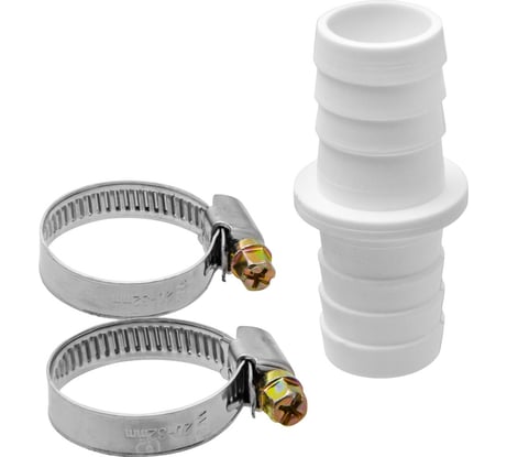 Соединитель MasterProf 22/22 в комплекте с хомутами для сливных шлангов ИС.131468