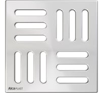 Решетка Alca Plast 102х102 мм, нержавеющая сталь MPV004