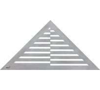 Решетка для углового водоотводящего желоба Alca Plast нержавеющая сталь-мат TIME