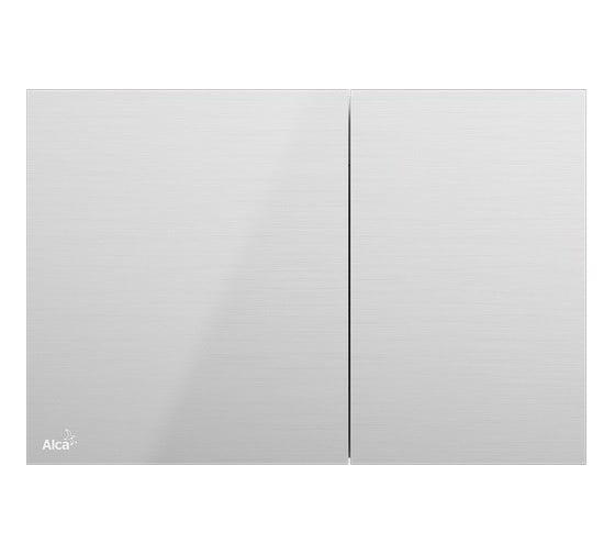 Кнопка управления для скрытых систем инсталляции Alca Plast с подсветкой, alunox-мат AIR LIGHT