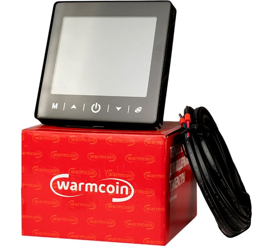 Программируемый терморегулятор Warmcoin  W100, Цвет: Черный, W100_черный