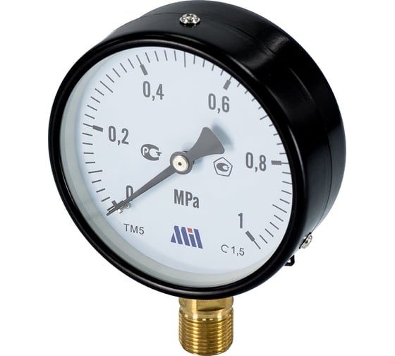 Манометр вертикальный Millennium 1/2" (100/10 бар) MVML1210100