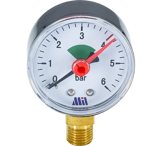 Манометр вертикальный Millennium 1/4" (50/ 6 бар) MVML140650