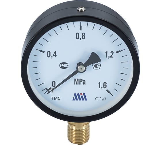 Манометр вертикальный Millennium 1/2" (100/16 бар) MVML1216100