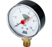 Манометр вертикальный Millennium 1/4" (50/10 бар) MVML141050