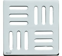 Дизайновая решетка Alca Plast 102x102 мм., нержавеющая сталь MPV001
