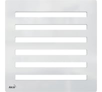 Дизайновая решетка Alca Plast 102x102 мм., нержавеющая сталь MPV003