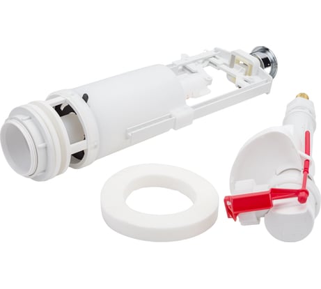 Выпускной комплект со СТОП кнопкой Alca Plast SA2000SK 3/8" CHROM