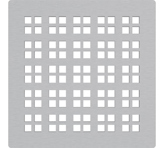 Решетка для сливных трапов Alca Plast 102х102 мм, нержавеющая сталь MPV015 1