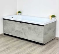 Экран под ванну ALAVANN МДФ Rita Black 1.8, серый бетон ALV1200003