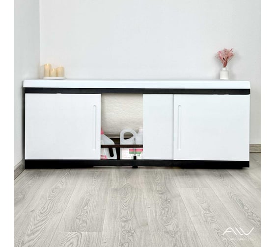 Экран под ванну ALAVANN МДФ Alt Black 1,5 белый ALV1201001