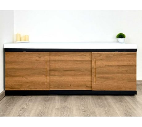 Экран под ванну ALAVANN МДФ Alt Black 1,5 дуб ALV1201002